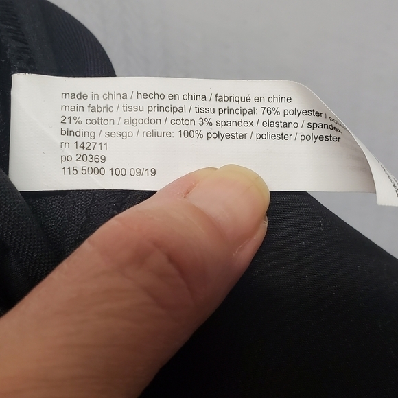 Eloquii Paperbag Cropped Drawstring Black Pants - Picture 10 of 10